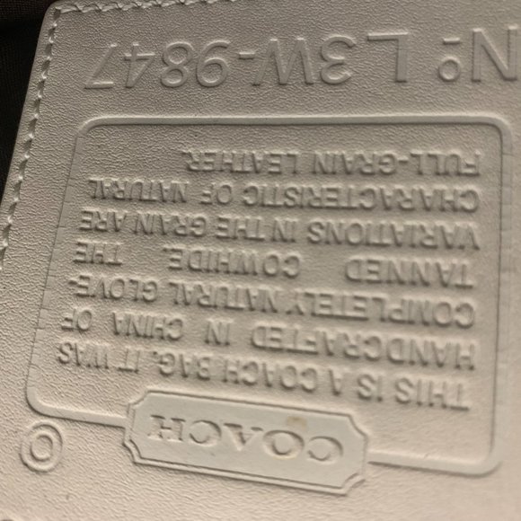 Leather Carmel Coach Medium Satchel - Picture 7 of 7